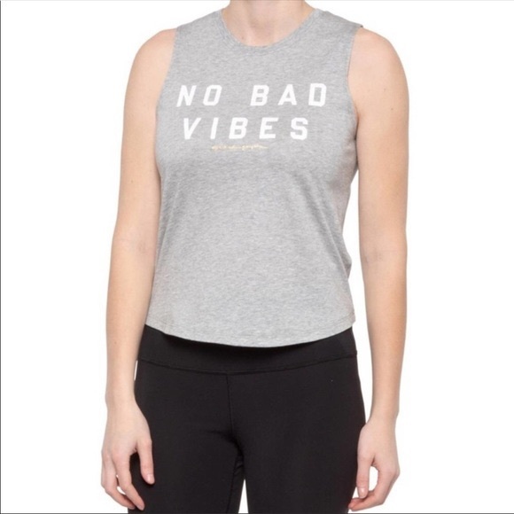 NWT Spiritual Gangster No Bad Vibes Muscle Tank - Picture 1 of 2
